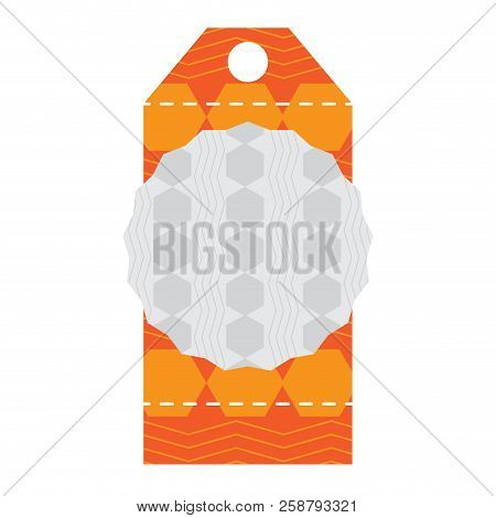 Isolated Empty Texture Sale Label. Vector Illustration Design