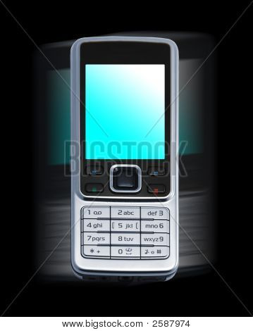 Cellphone On White Background