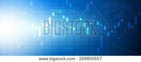 Candle Stick Graph Chart In Financial Market , Forex Trading Graphic Concept.stock Exchange Market,
