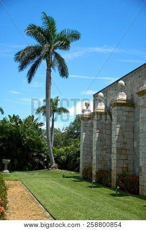 The Ancient Spanish Monastery In Miami, Florida, Usa