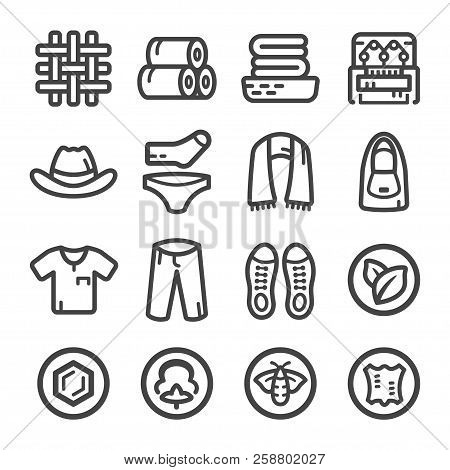 Clothes And Product Icon Set Vector And Illustration