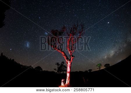 Milk Way Captured In South America In Autumn - Fisheye Lens