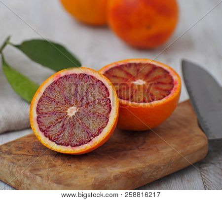 Red Sicilian Oranges. Healthy Nattural Food.  Spain.valencia
