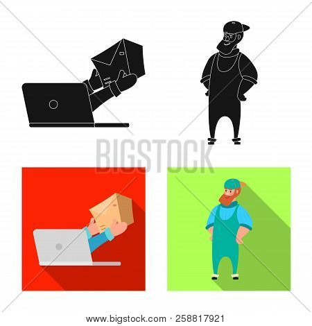 Vector Illustration Of Goods And Cargo Symbol. Collection Of Goods And Warehouse Stock Symbol For We