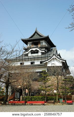 Inuyama, Japan-23 Apr, 2018: Inuyama Castle Is A Japanese Castle In The City Of Inuyama, Aichi Prefe