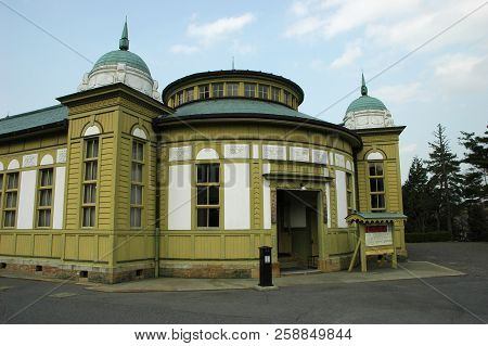 Inuyama, Japan-23 Apr, 2018: Exhibition Of Old Post Office At Meiji Mura Theme Park In Inuyama