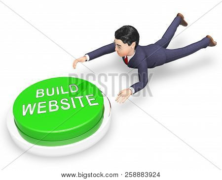 Website Building Software Coding Solution 3D Rendering