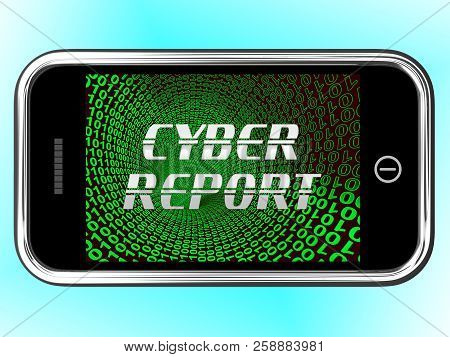 Cyber Report Digital Analytics Results 3D Rendering