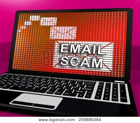 Phishing Scam Email Identity Alert 3D Rendering