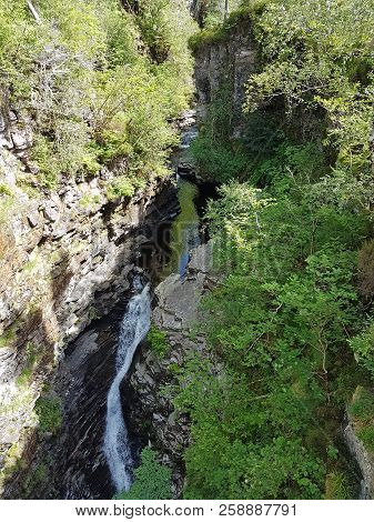 Corrieshalloch Gorge Is Located On The Droma River 20 Km South Of Ullapool In The Scottish Highlands