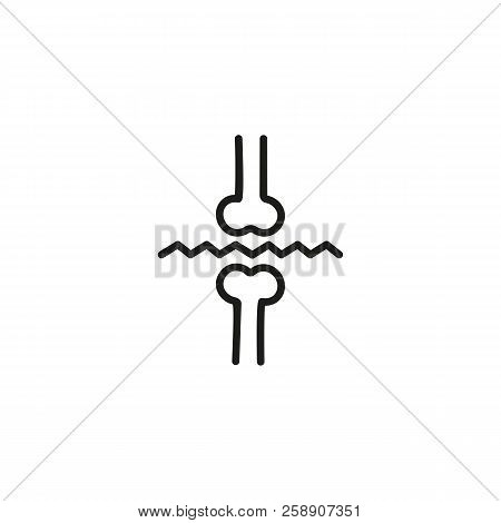 Joint Pain Line Icon. Bones, Cartilage, Osteoporosis. Health Care Concept. Can Be Used For Topics Li