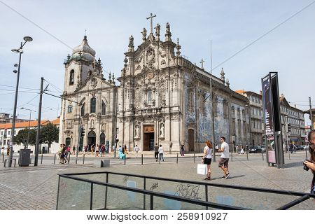 Porto, Portugal - September 16, 2018 :the Carmo Church Or Church Of The Venerable Third Order Of Our