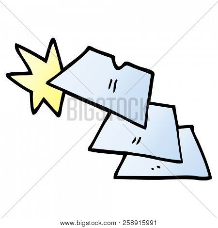 cartoon doodle shiny razorblades