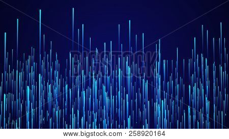 Abstract Speed Background. Starburst Dynamic Lines Pattern. Abstract Data Flow Background. 3D Render