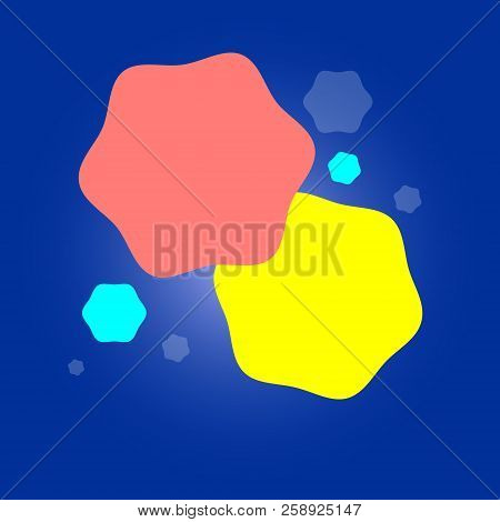Beautiful Bright Background For A Banner Abstract Geometric Colored Shapes Yellow Pink Blue Color On