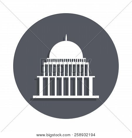 White House, Congress Capitoly Building Icon In Badge Style. One Of Buildings Collection Icon Can Be
