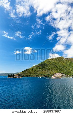 Summertime View Of The Our Lady Of The Rock And The Sveti Dordje Churches On Neighboring Islands In 