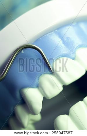 Dentist Cleaning Teeth