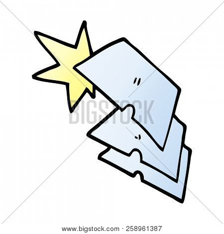 cartoon doodle shiny razorblades