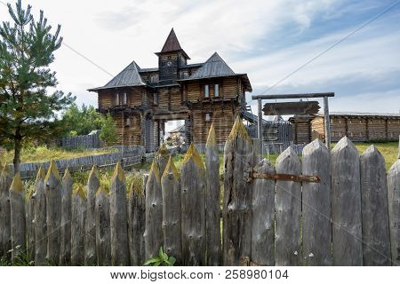 The General Plan Of The Wooden Fortress Abalak Built Of Logs