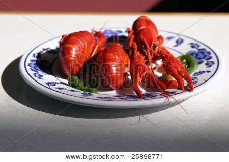 Вареная рыба Craw в китайский ресторан