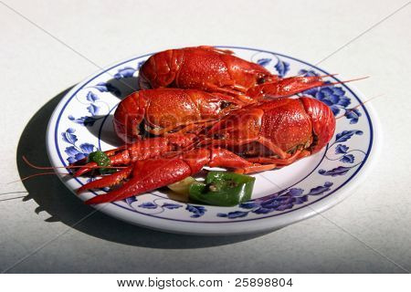 Вареная рыба Craw в китайский ресторан