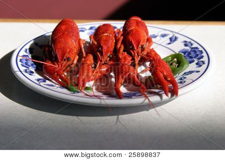 Вареная рыба Craw в китайский ресторан