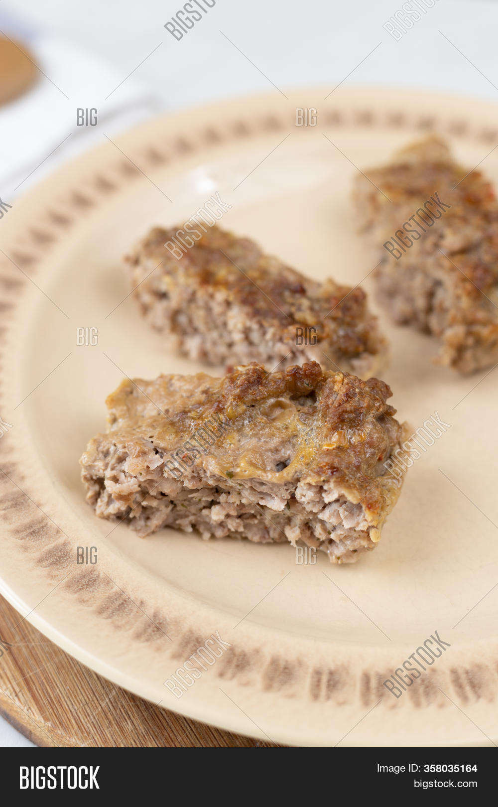 Minced Meat Meatloaf Image & Photo (Free Trial) | Bigstock