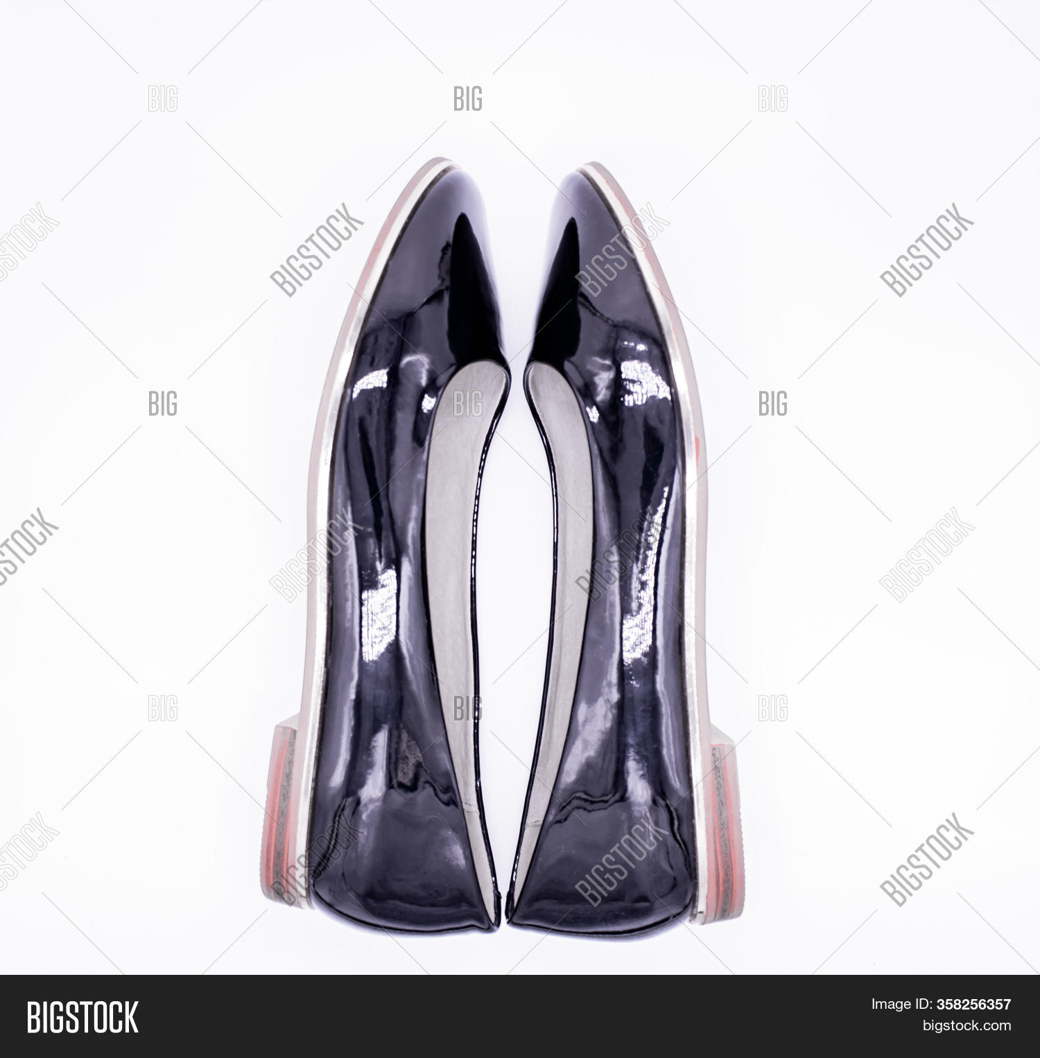 Pair Black Patent Image & Photo (Free Trial) Bigstock