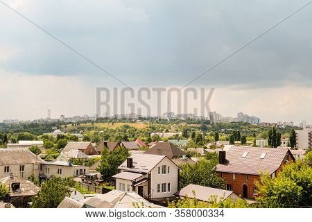 View Of The Southern Residential Area Kharkovskaya Gora And Tv Tower From The Side Eastern Industria