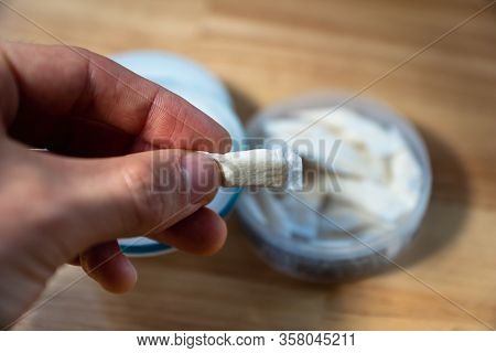 Snus - A Box Of Snus, A Moist Powder Tobacco Product Widely Consumed In Norway And Sweden And Among 