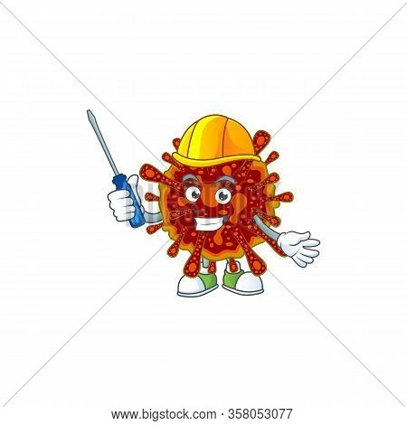 Cool Automotive Cartoon Character Of Deadly Coronvirus