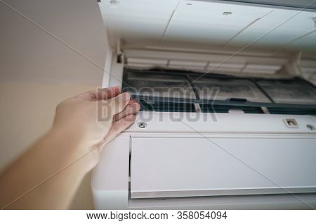 Dirty Air Conditioner Pre Filter Need Cleaning