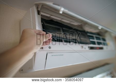 Dirty Air Conditioner Pre Filter Need Cleaning