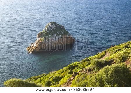 View Of The Coast Of Nebida And Masua