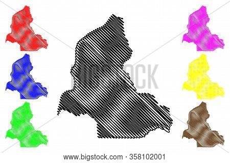 Resen Municipality (republic Of North Macedonia, Pelagonia Statistical Region) Map Vector Illustrati