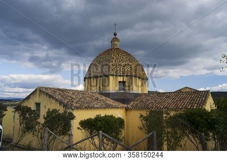 View Of The Church Of Santa Maria Maddalena In Las Plassas