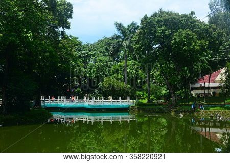 Manila, Ph - July 6: Chinese Garden Inside Rizal Park On July 6, 2016 In Manila, Philippines.