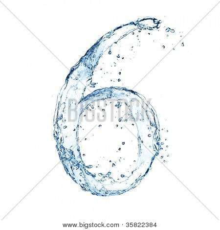 Water splashes number 