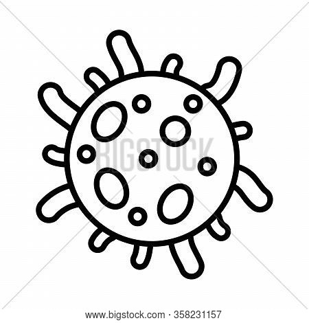 Aerosol Virus Spread With Modern Flat Line Icon Style Vector
