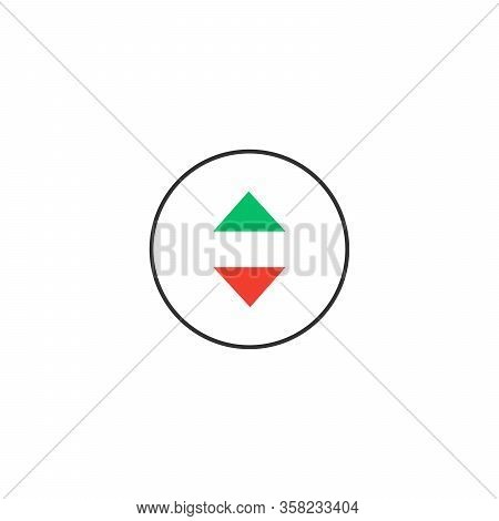 Bright Forward And Back Arrows. Next, Previous Arrows. Stock Vector Illustration Isolated On White B