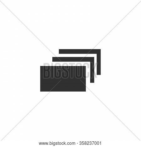 Simple Web Icons: Tab. Stock Vector Illustration Isolated On White Background.