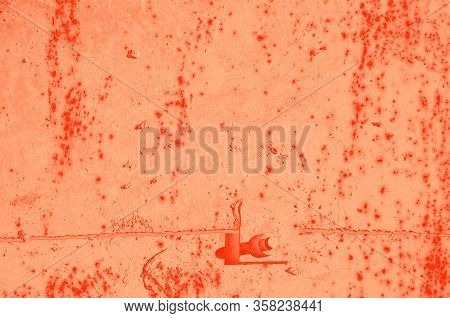 Abstract Live Coral Color Background For Design.