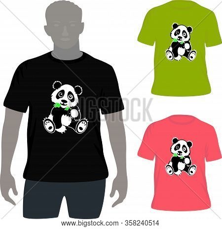 T Shirt For Fashion With Panda Image For Fashion At The Shop