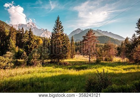 Summer Day In An Alpine Valley Of Friuli Venezia-giulia, Italy