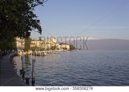 View Of Lake Side In Gardone Riviera