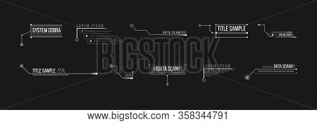Callout, Headers Vector Illustration. Callout, Headers For Infographics, Advertising, Video Producti