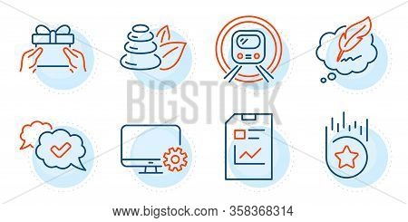 Loyalty Star, Copyright Chat And Report Document Signs. Give Present, Spa Stones And Monitor Setting