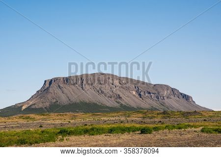 Burfell Mountain In South Iceland On A Sunny Summer Day