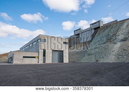 Budarhals Hydroelectric Power Plant In The Highlands Of Iceland